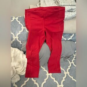 Lululemon Compression Crop Legging - Red